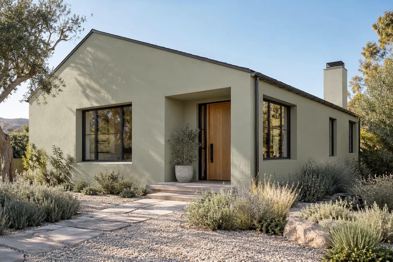 Stucco featuring October Mist paint