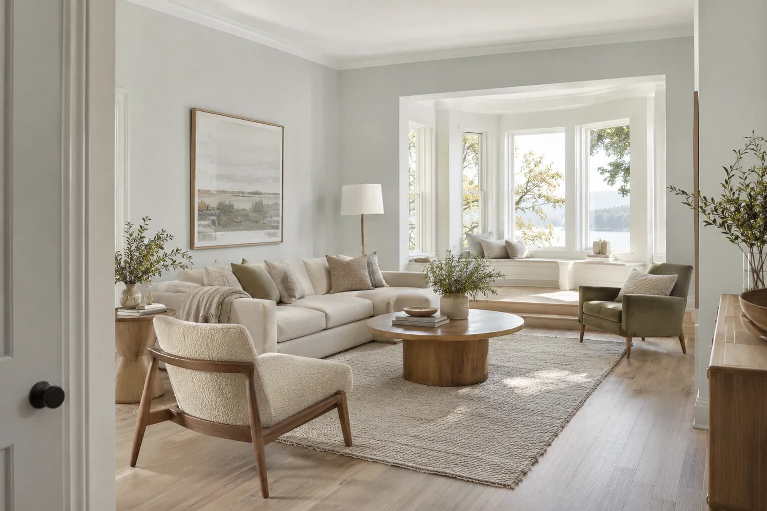 Aria walls in a Scandinavian living room
