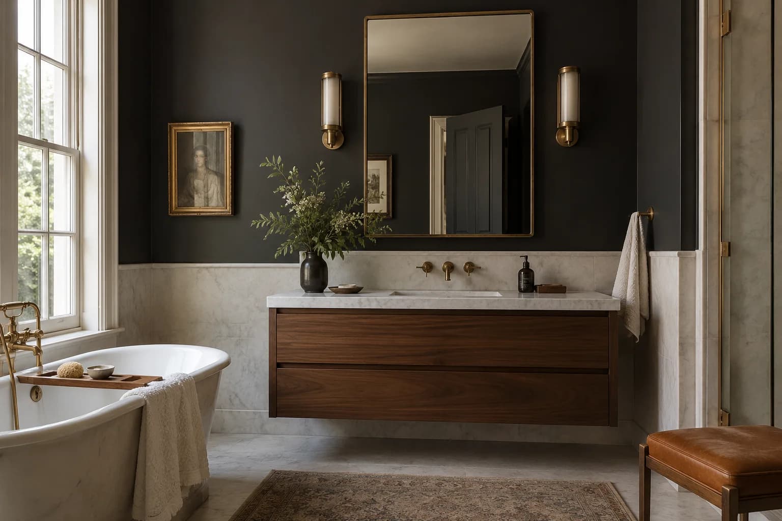 Bathroom featuring Black Magic paint