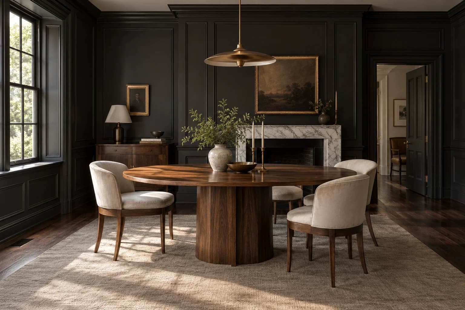 Dining room featuring Black Magic paint