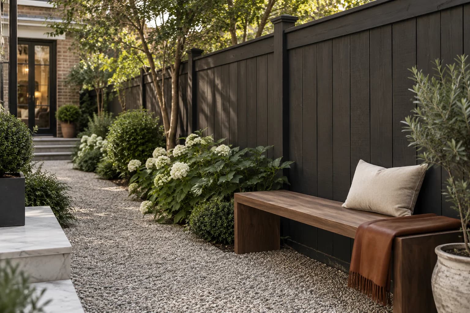 Fences & garden structures featuring Black Magic paint
