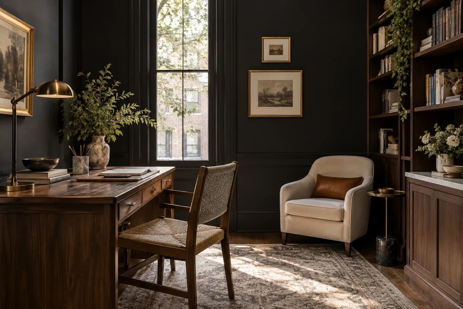 Home office featuring Black Magic paint