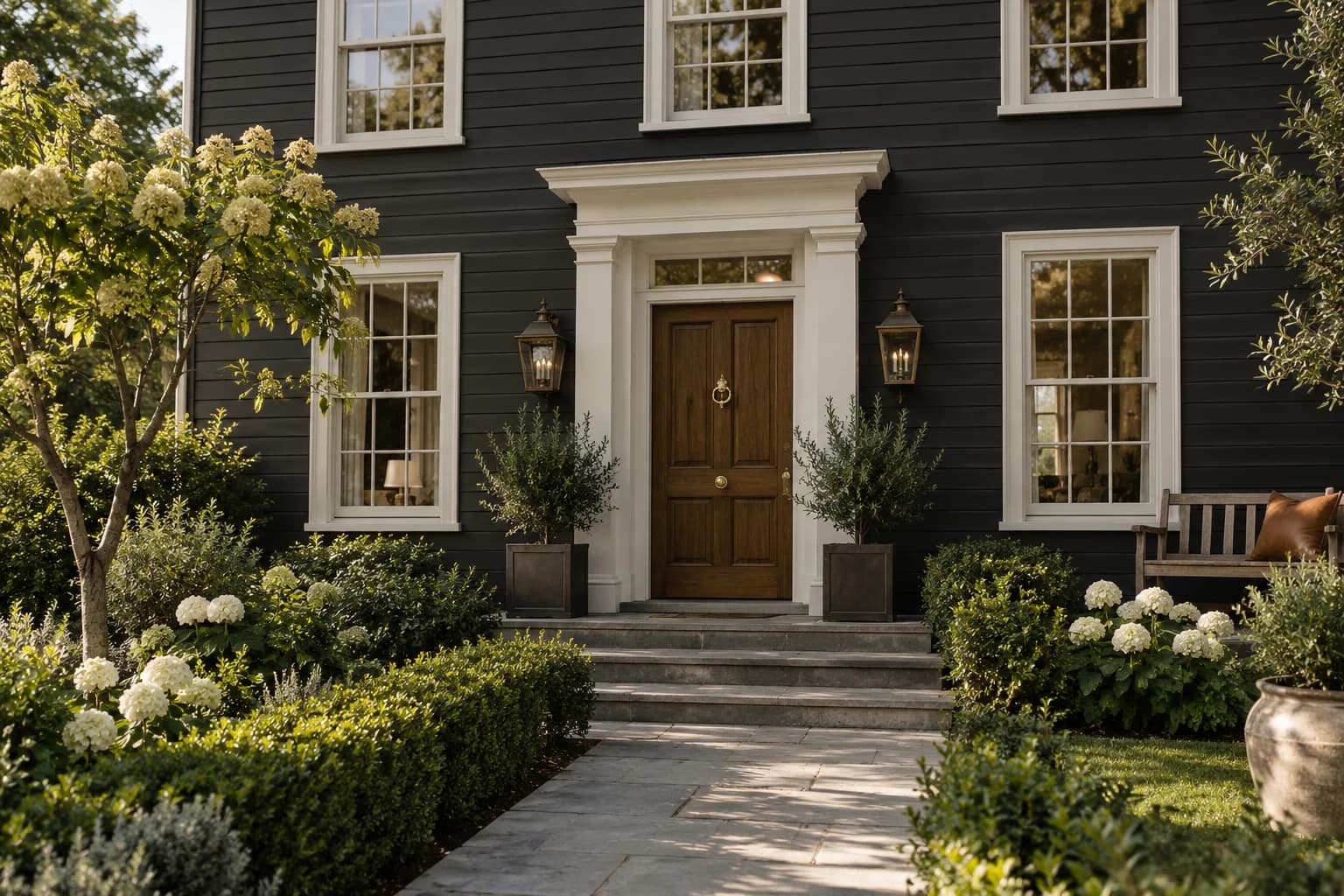 Siding featuring Black Magic paint