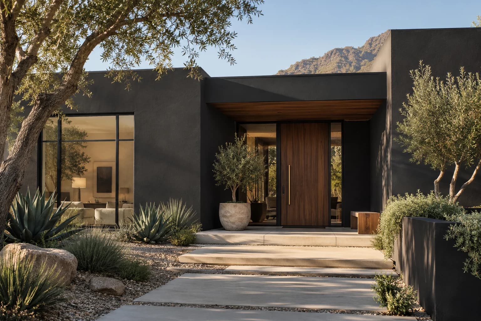 Stucco featuring Black Magic paint