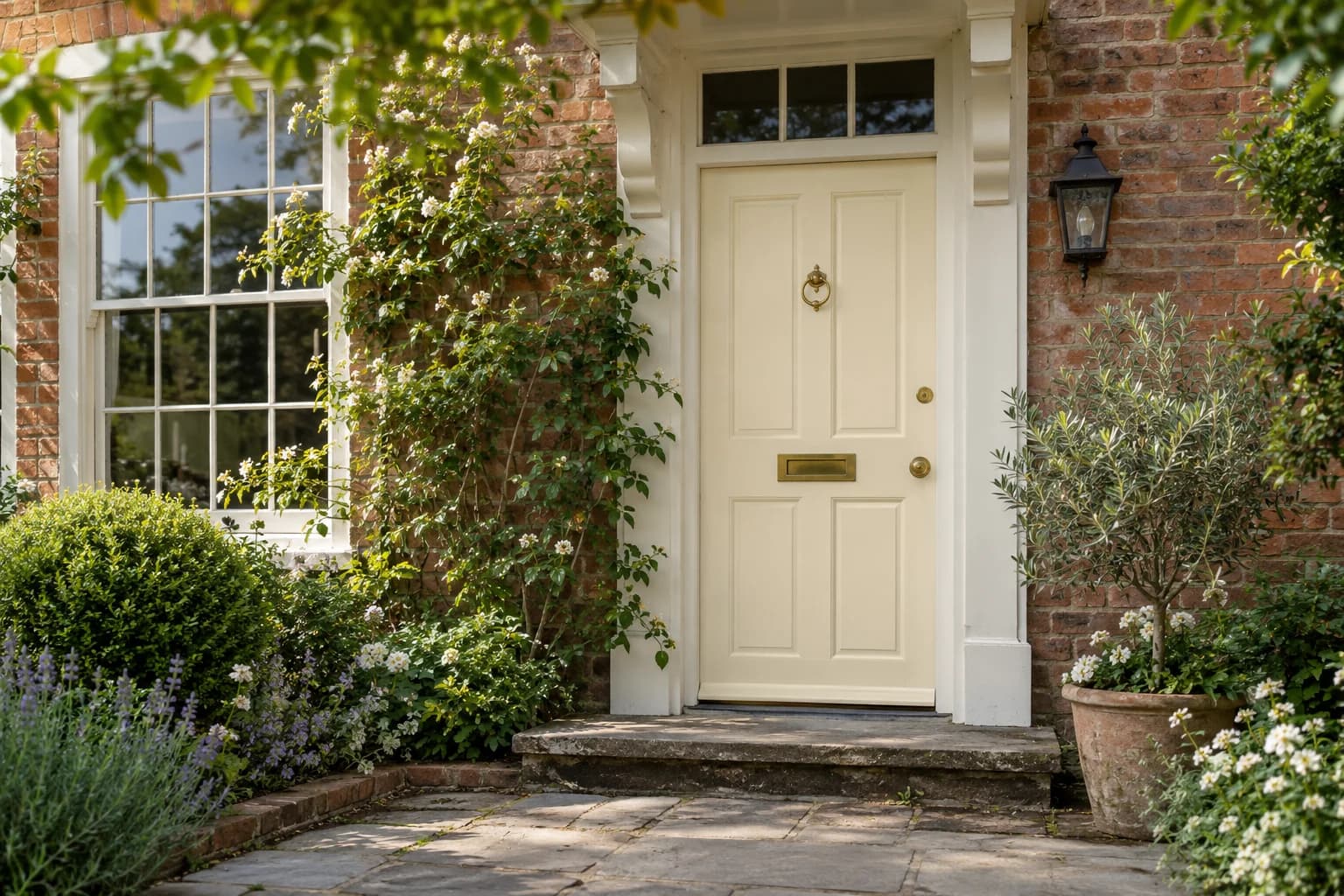 Front door featuring Candlewick paint