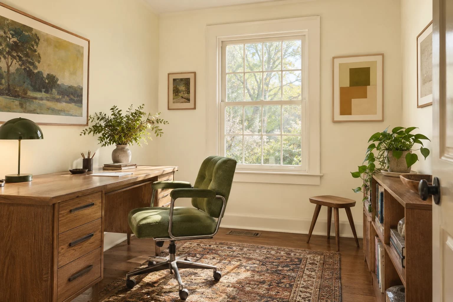 Home office featuring Candlewick paint