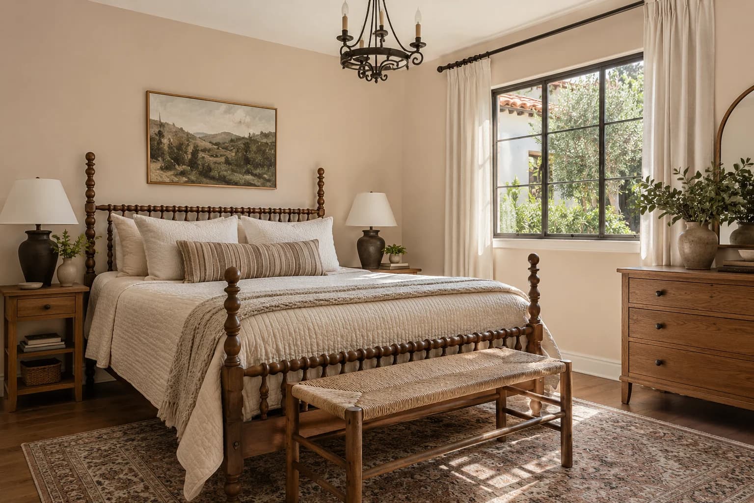 Bedroom featuring Cocoa Cream paint