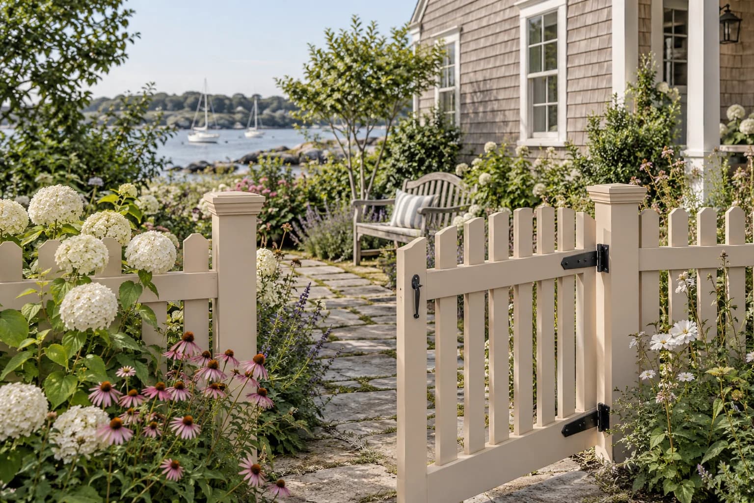 Fences & garden structures featuring Cocoa Cream paint