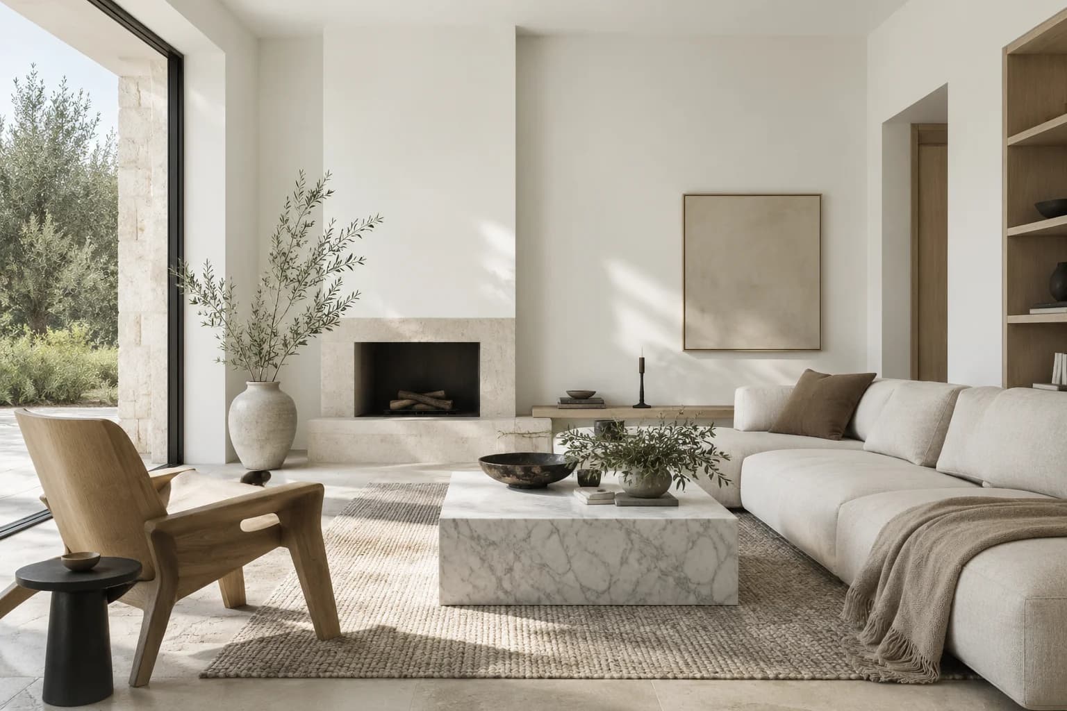 Living room featuring Delicate White paint
