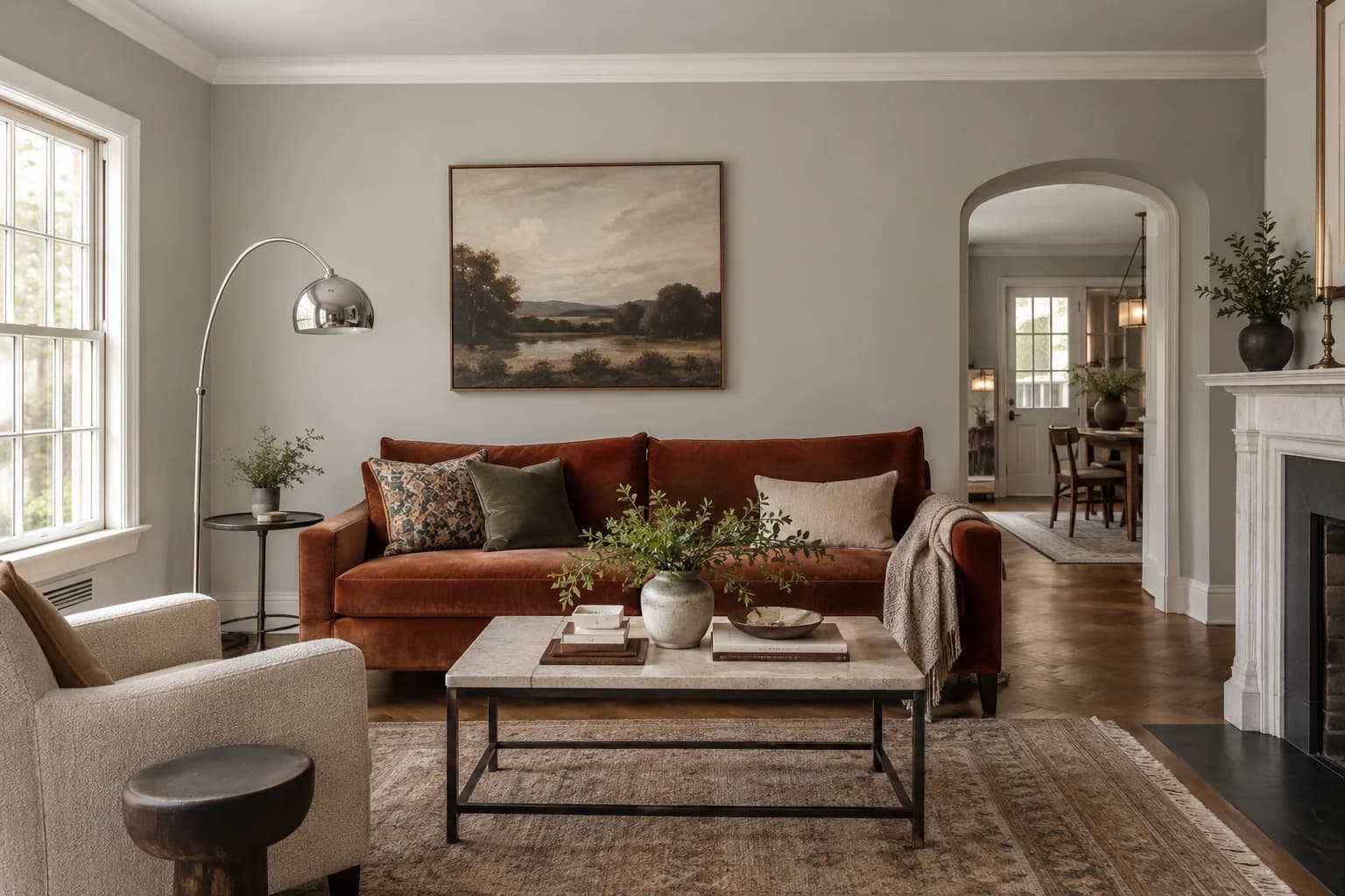 Living room featuring Early Evening paint