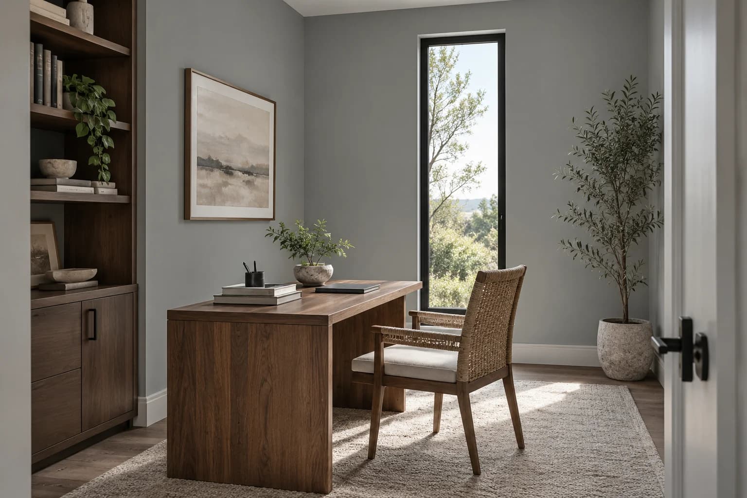 Home office featuring Flagstone paint