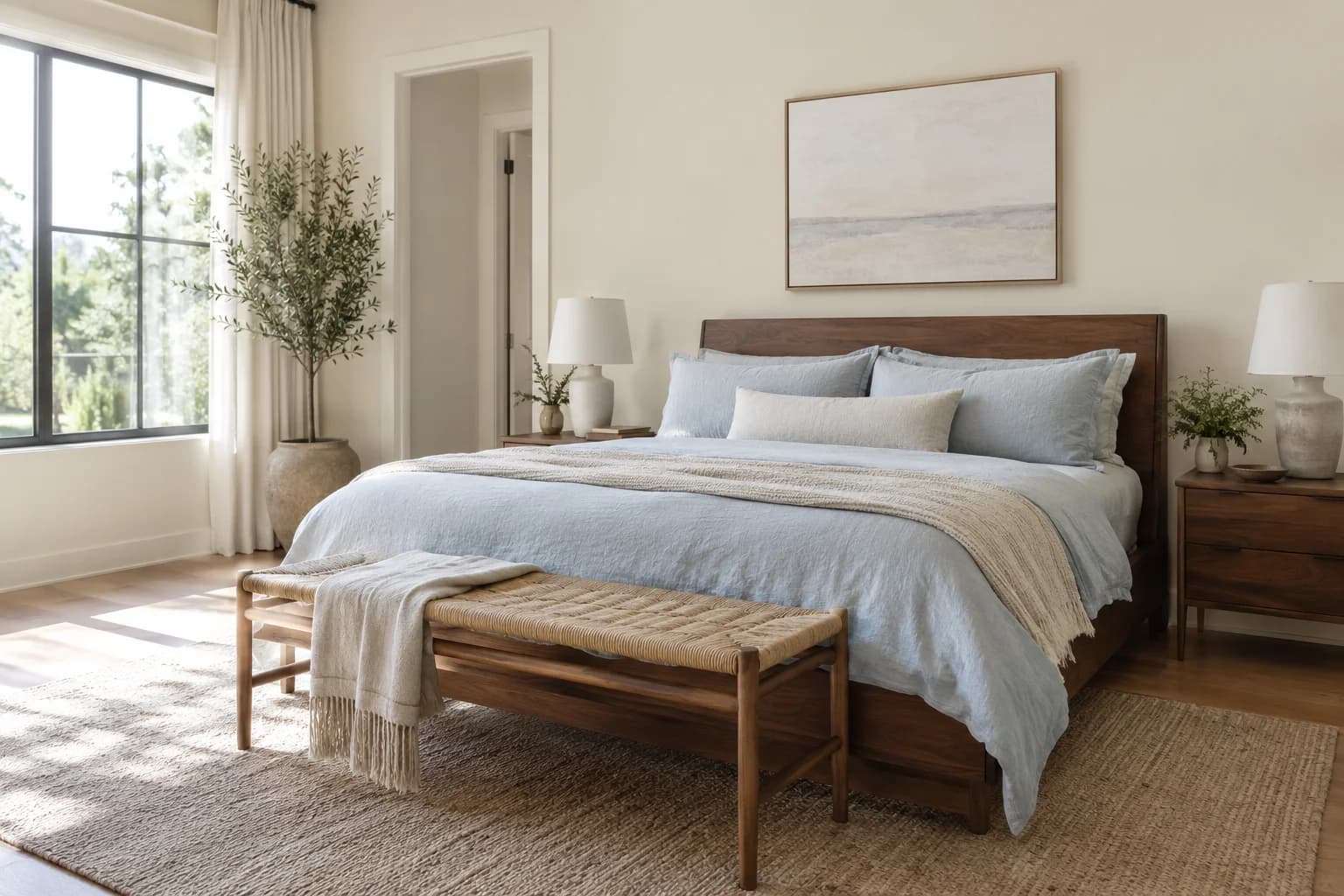 Bedroom featuring Oatmeal paint