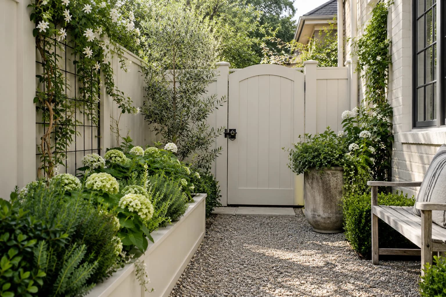 Fences & garden structures featuring Oatmeal paint