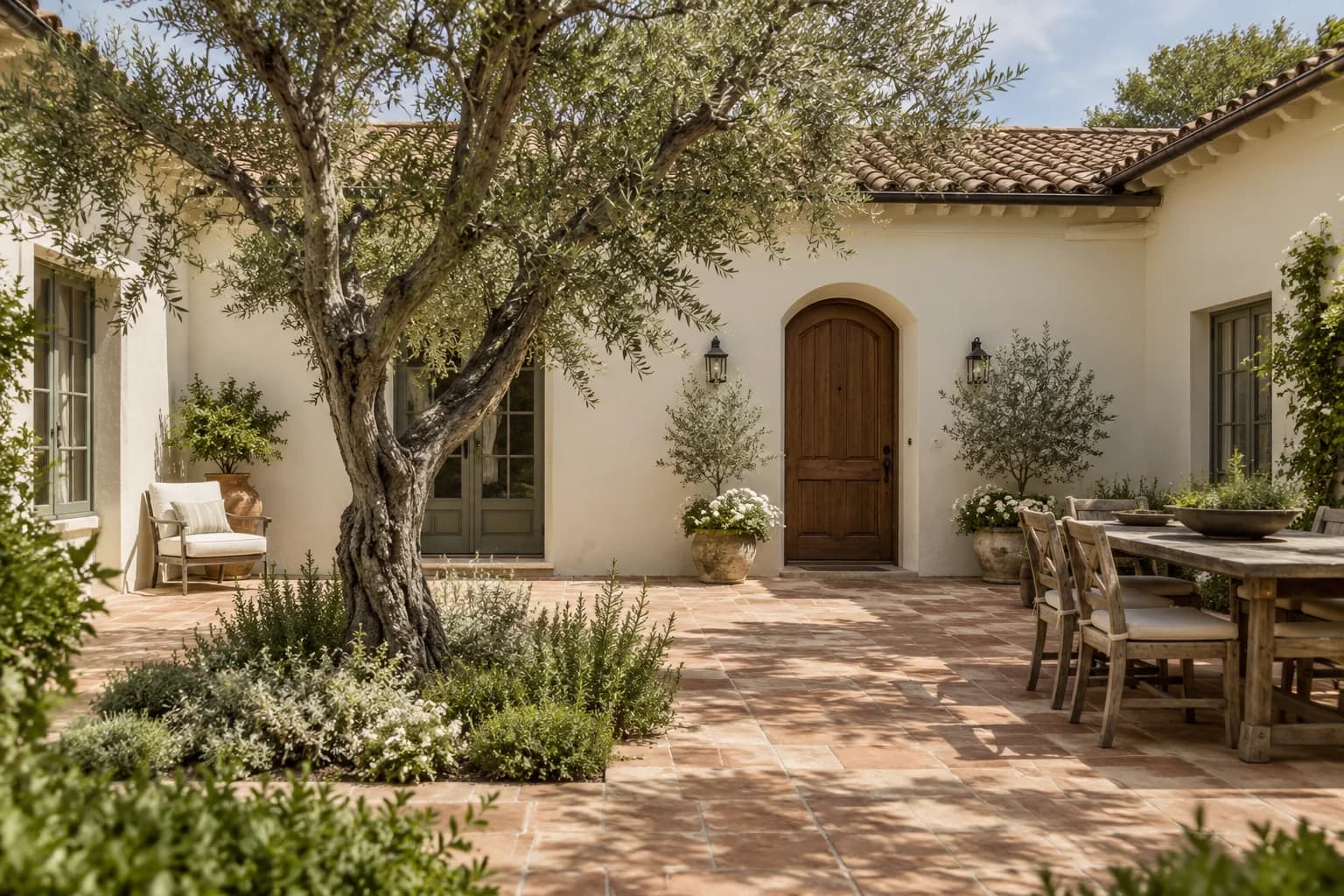Stucco featuring Oatmeal paint