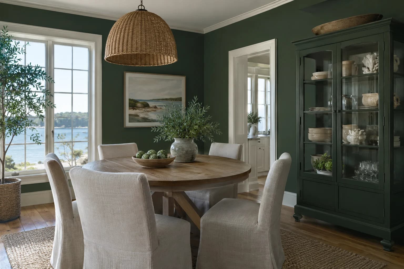 Dining room featuring Pine Forest paint