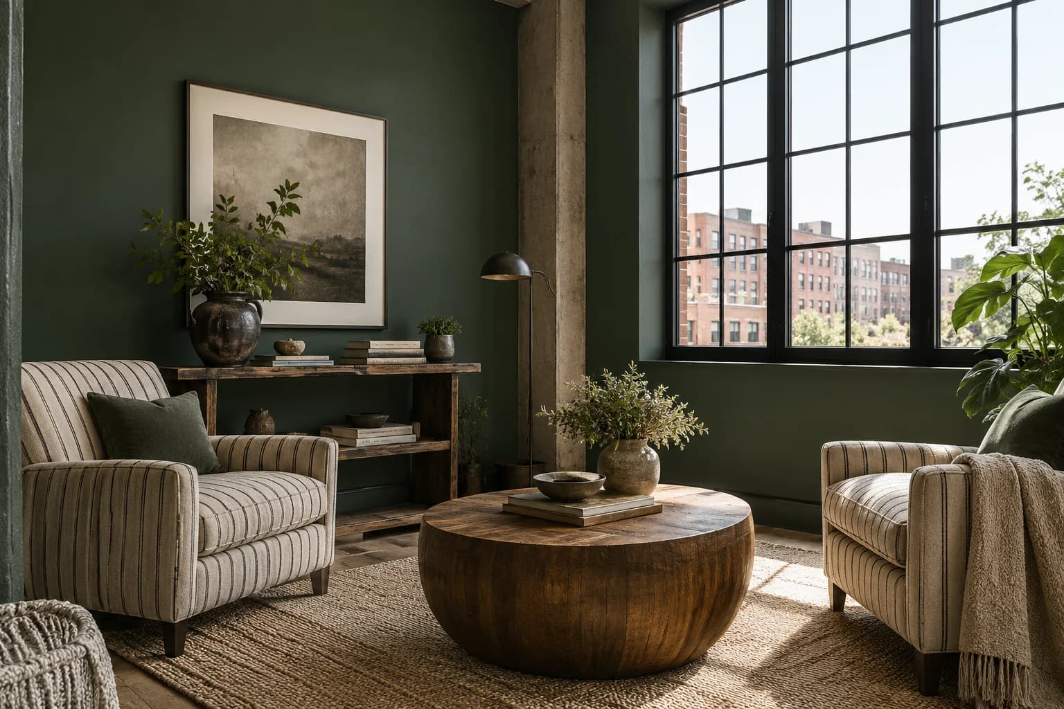 Living room featuring Pine Forest paint