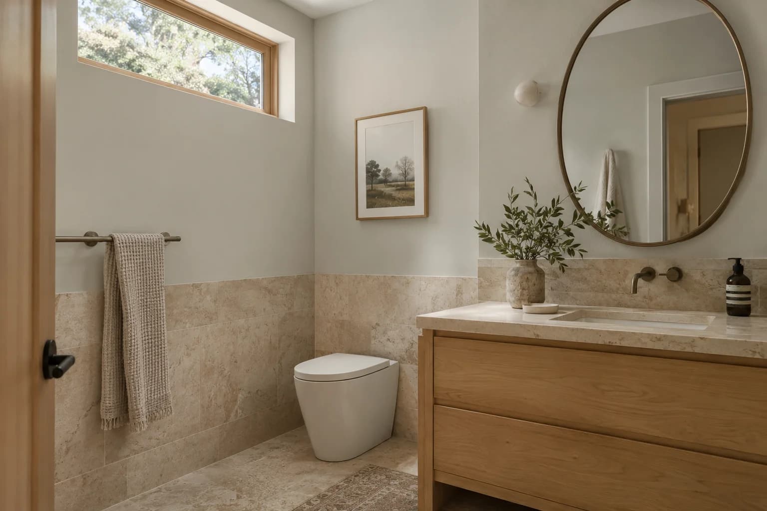 Bathroom featuring Silent Smoke paint