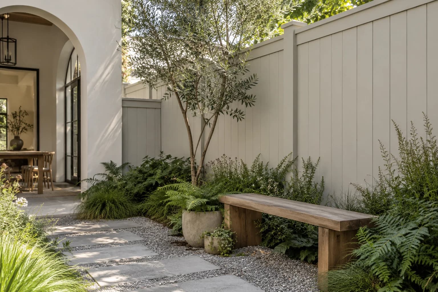 Fences & garden structures featuring Silent Smoke paint