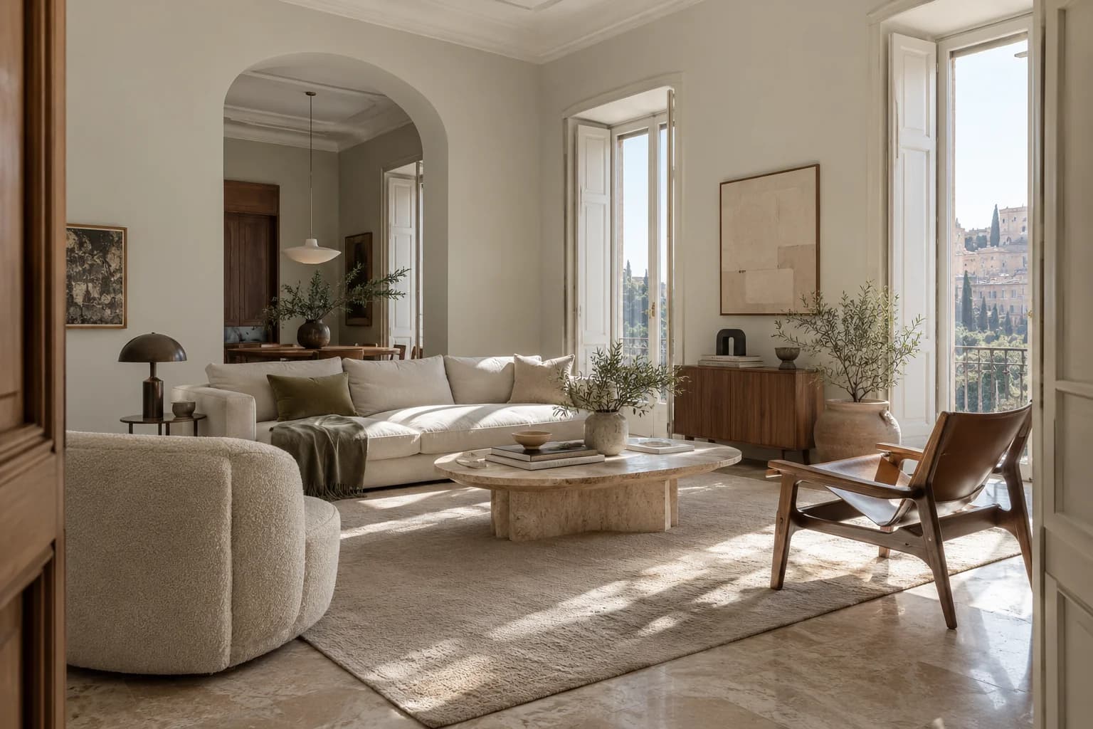Silent Smoke walls in a Italian living room