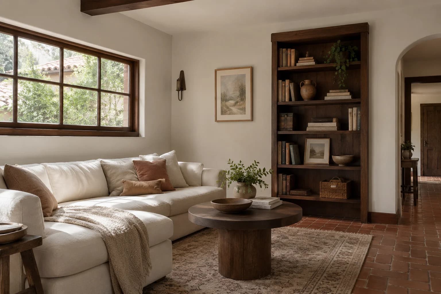 Living room featuring Silent Smoke paint