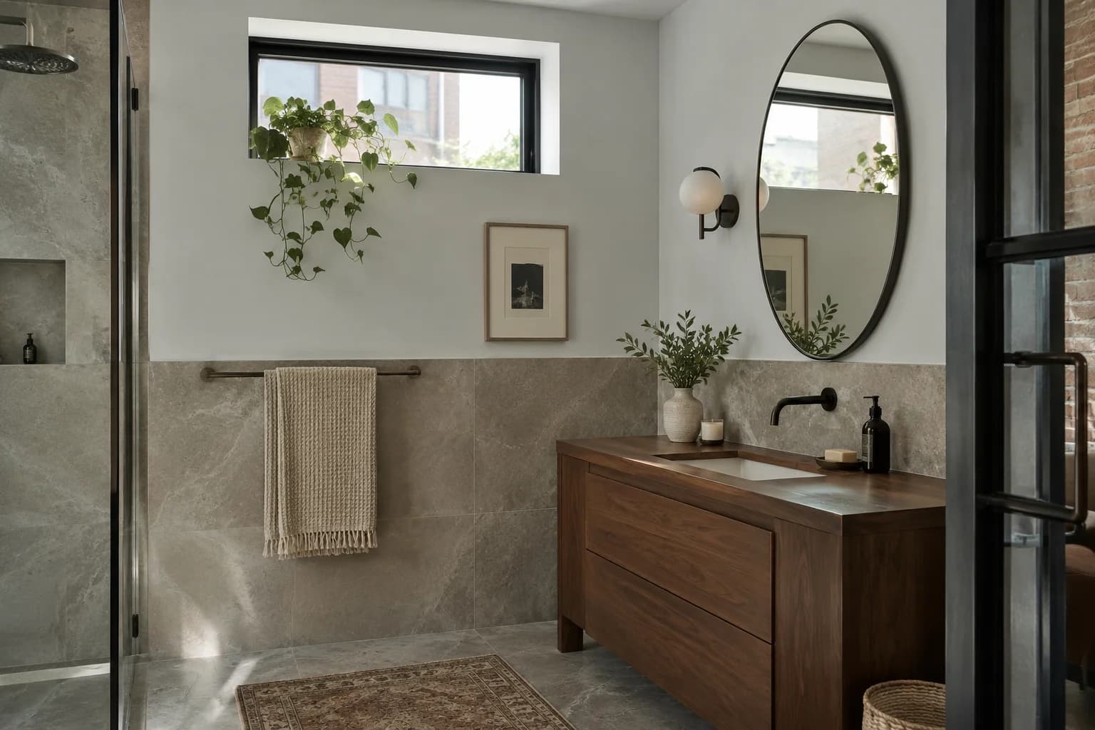 Bathroom featuring Thin Ice paint