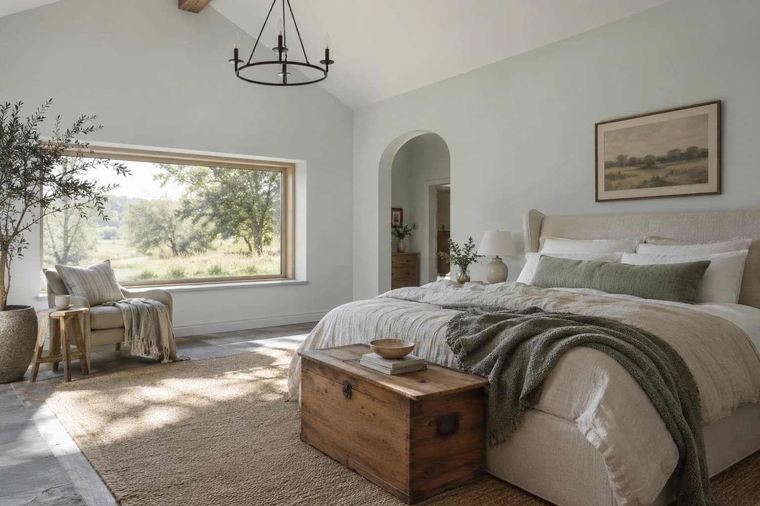 Bedroom featuring Thin Ice paint