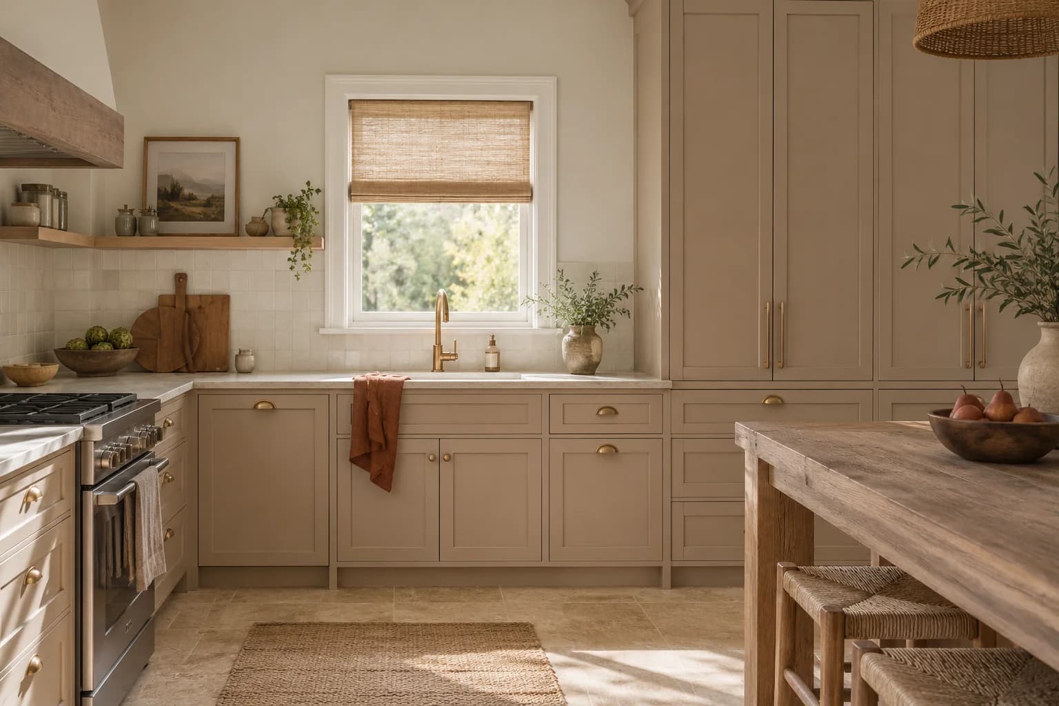 Kitchen cabinets featuring Transcend paint