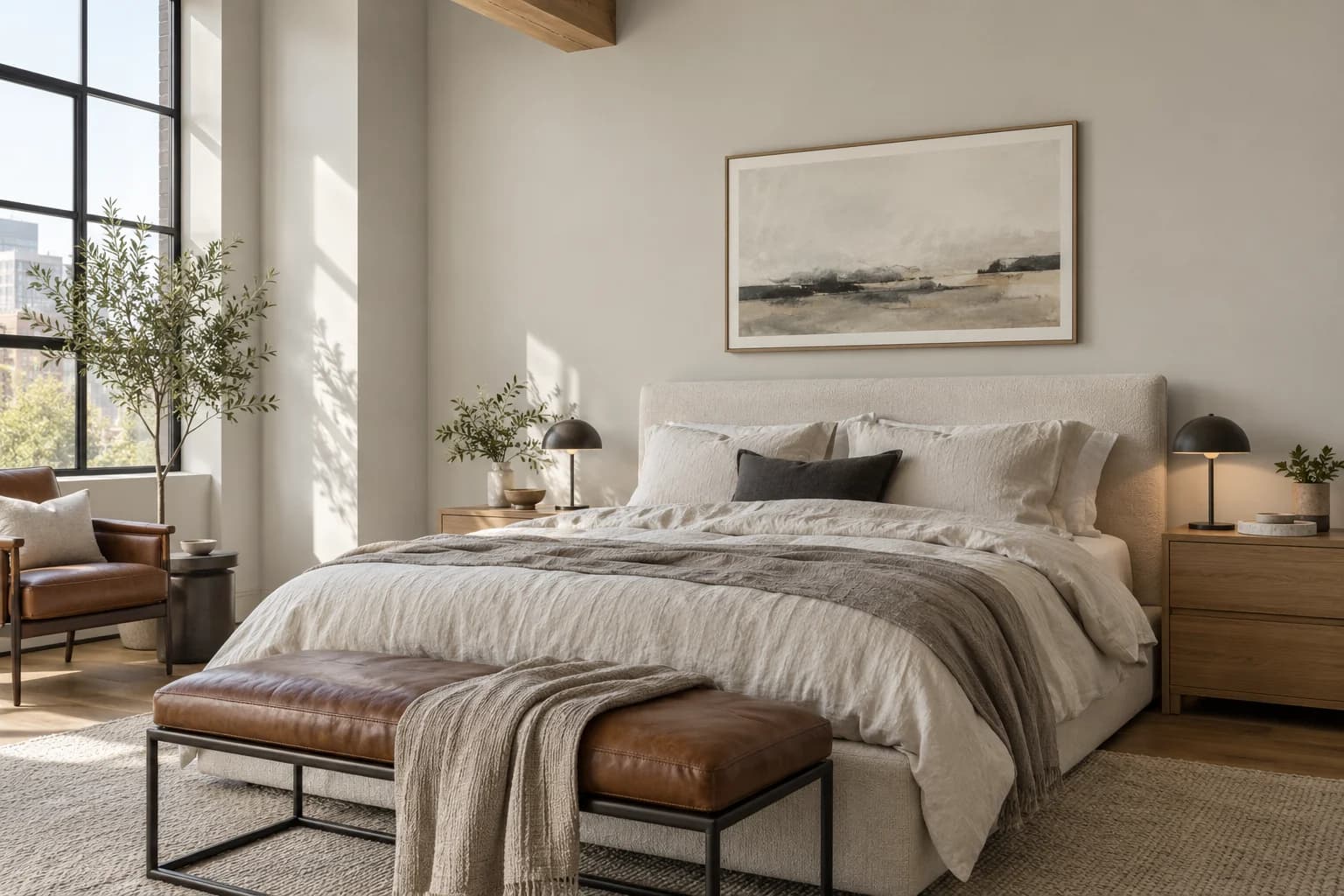 Bedroom featuring Whiskers paint