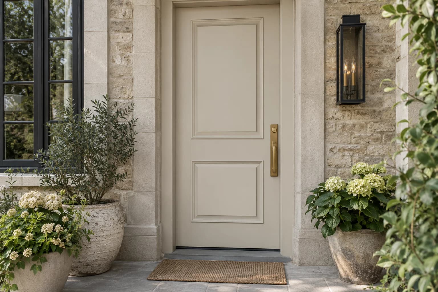 Front door featuring Whiskers paint