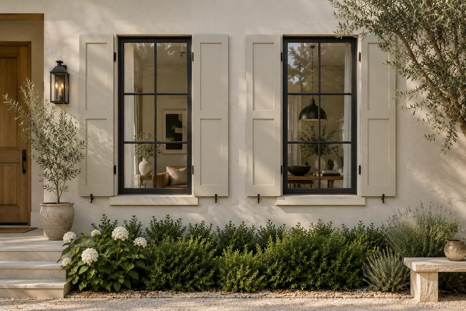 Shutters & trim featuring Whiskers paint
