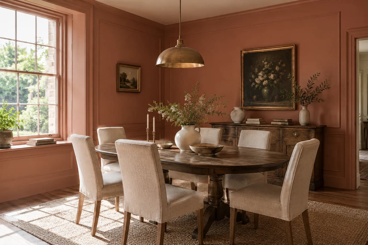 Dining room featuring Red Earth paint
