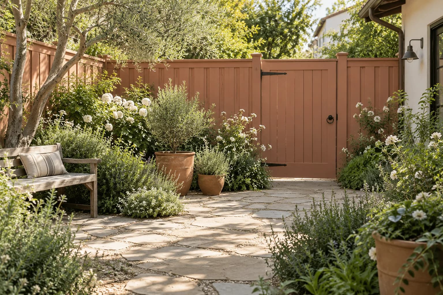 Fences & garden structures featuring Red Earth paint