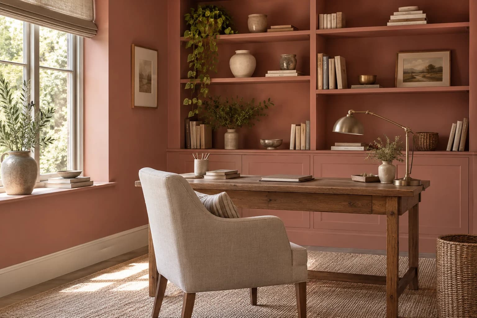Home office featuring Red Earth paint