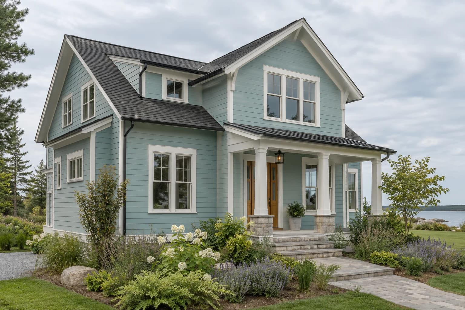 Siding featuring Renew Blue paint