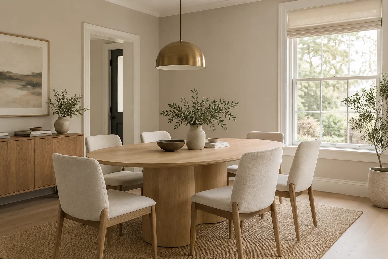 Dining room featuring Accessible Beige paint