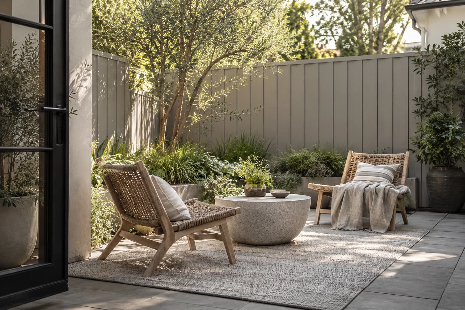 Fences & garden structures featuring Dorian Gray paint