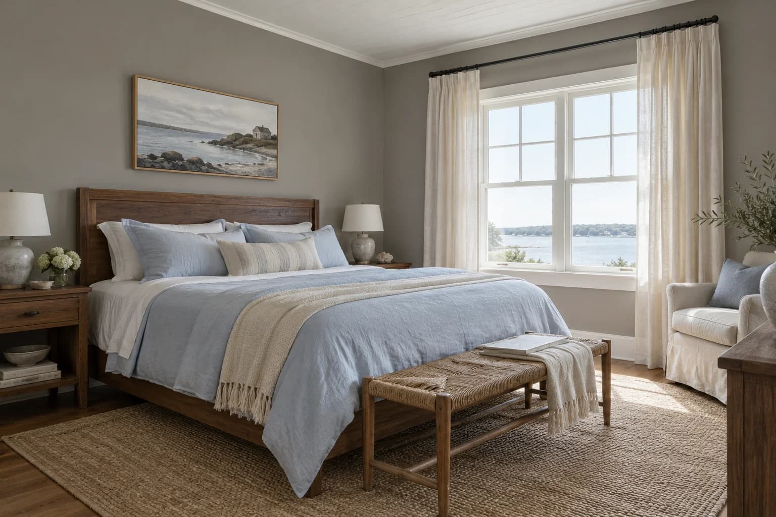 Bedroom featuring Dovetail paint