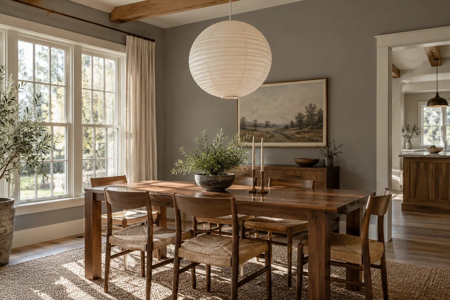Dining room featuring Dovetail paint