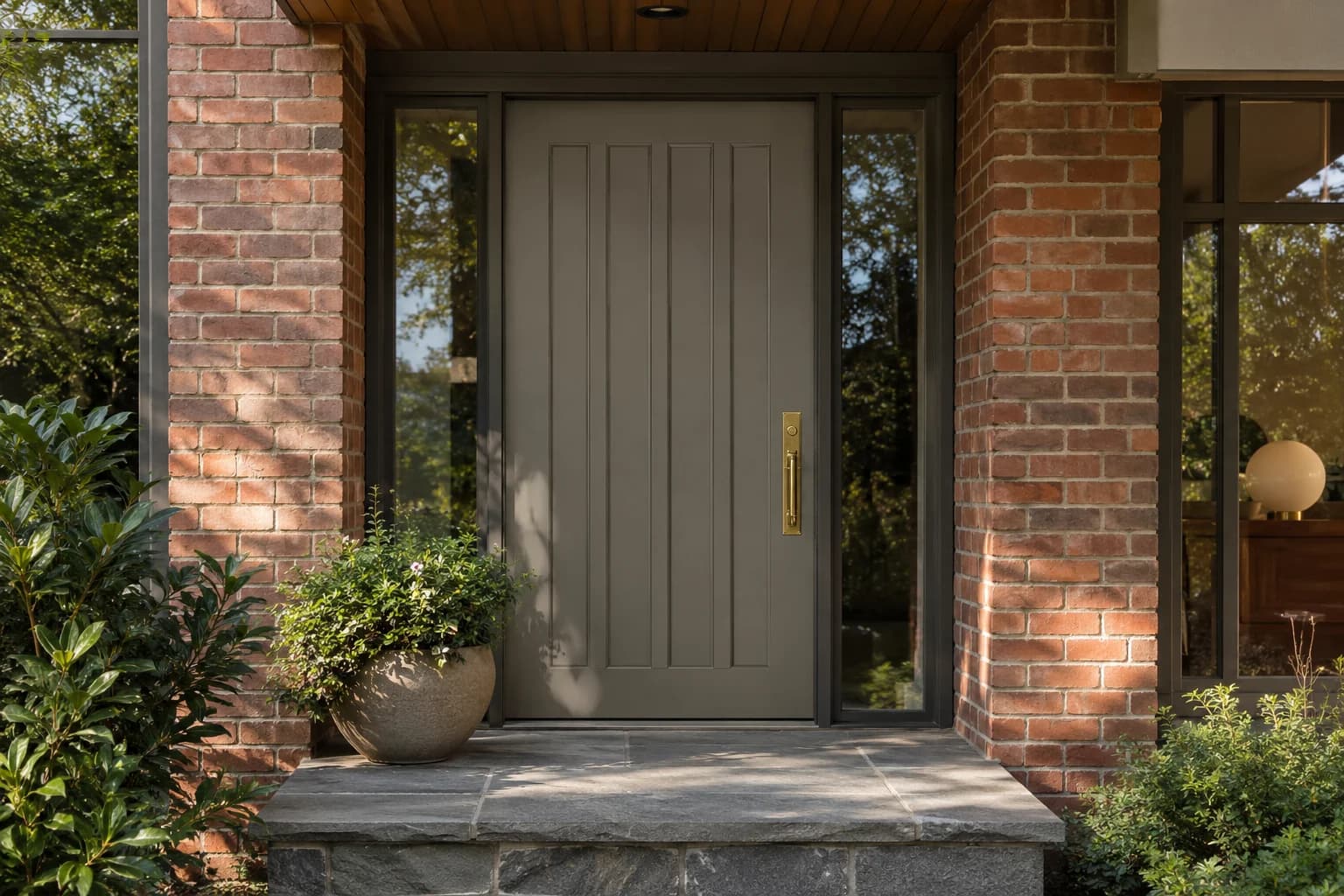 Front door featuring Dovetail paint