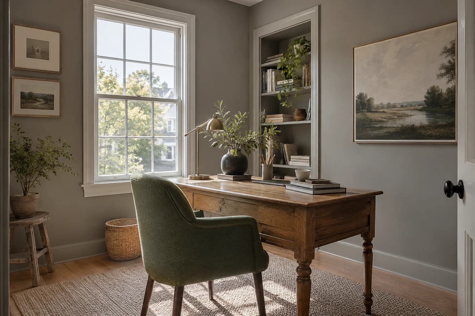 Home office featuring Dovetail paint