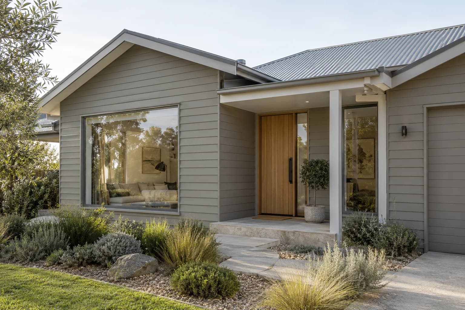 Siding featuring Dovetail paint