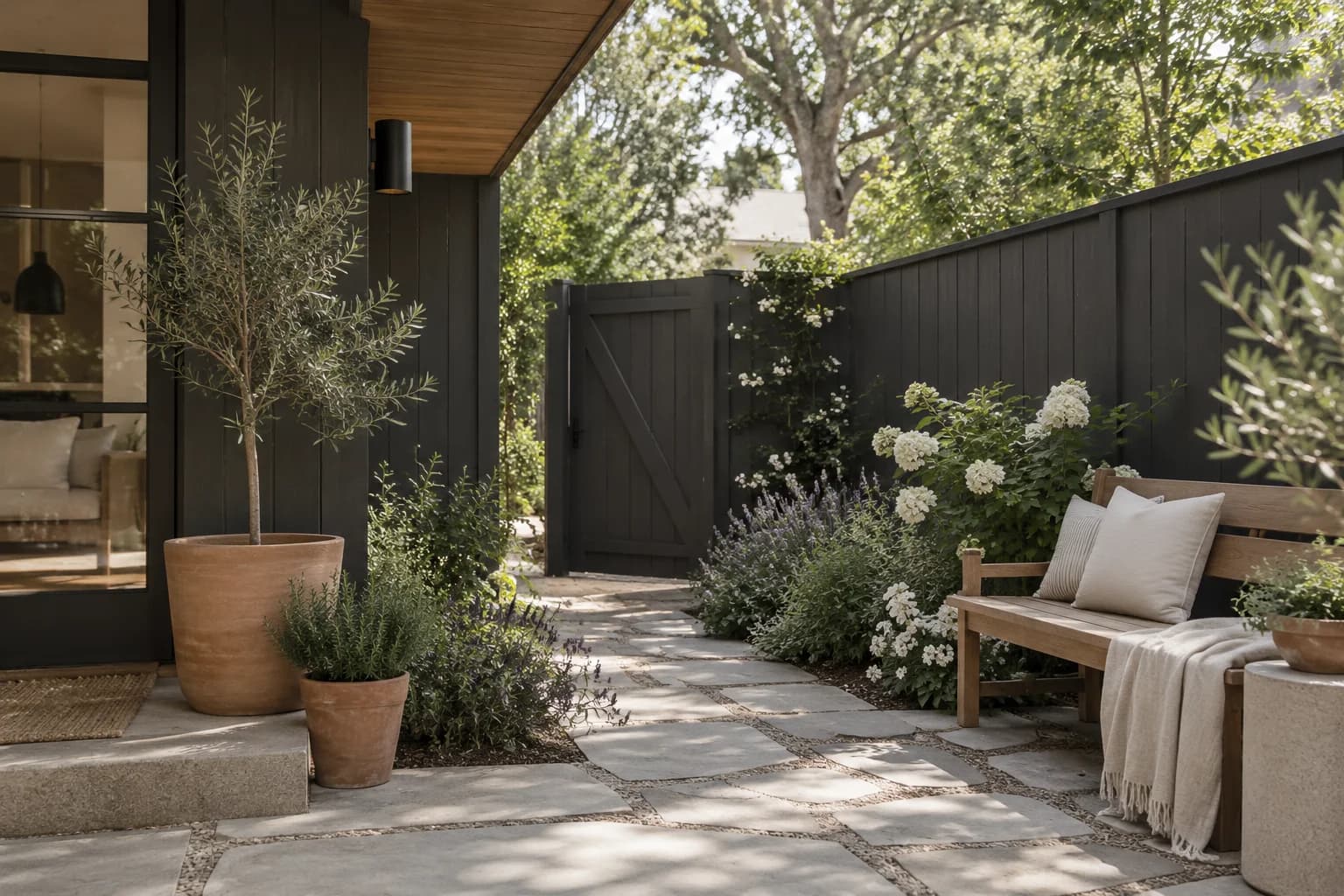 Fences & garden structures featuring Iron Ore paint
