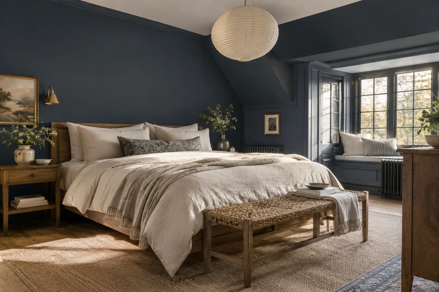 Bedroom featuring Naval paint