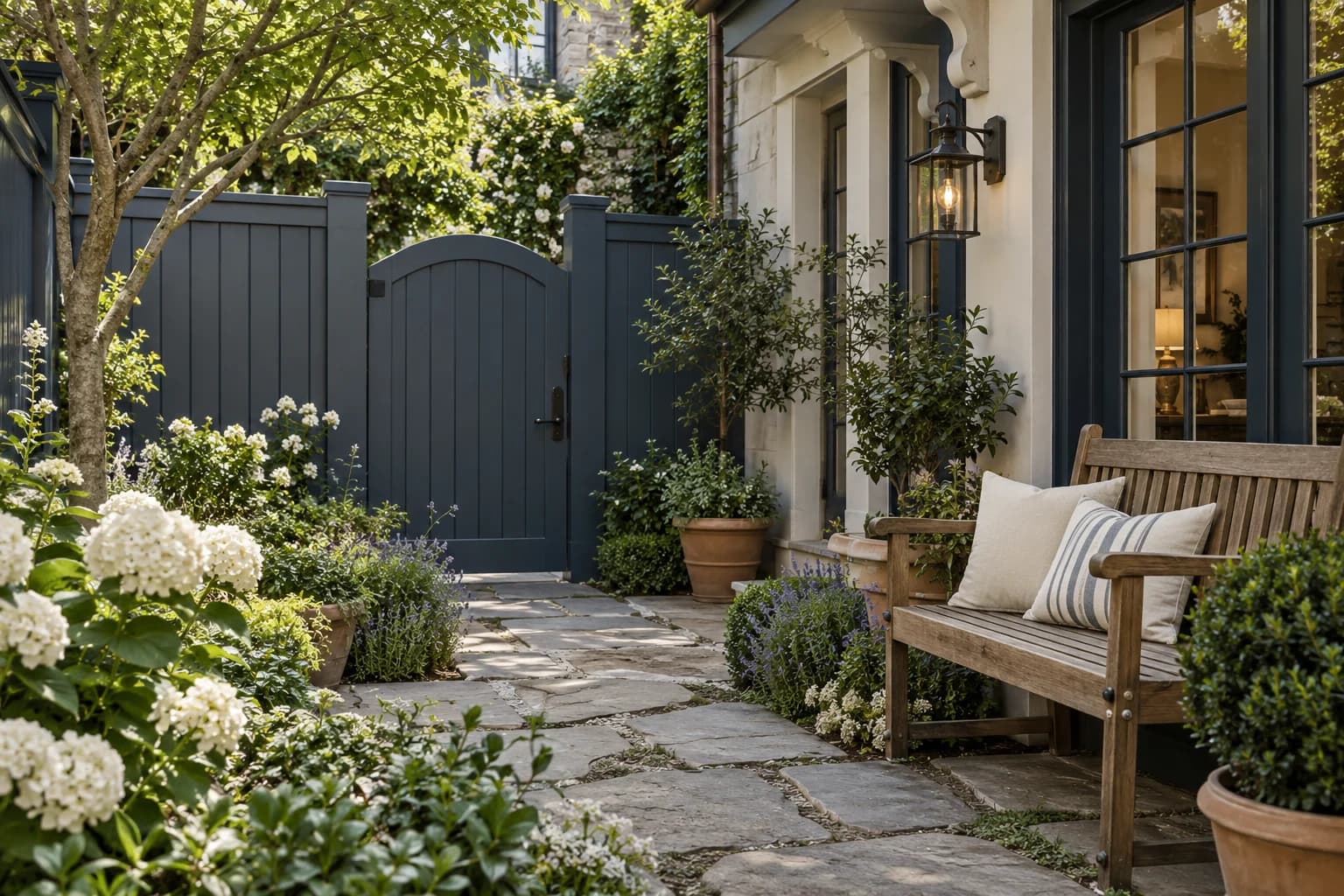 Fences & garden structures featuring Naval paint