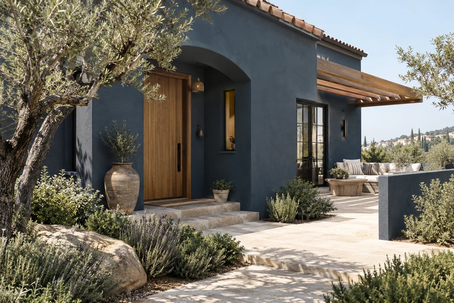 Stucco featuring Naval paint
