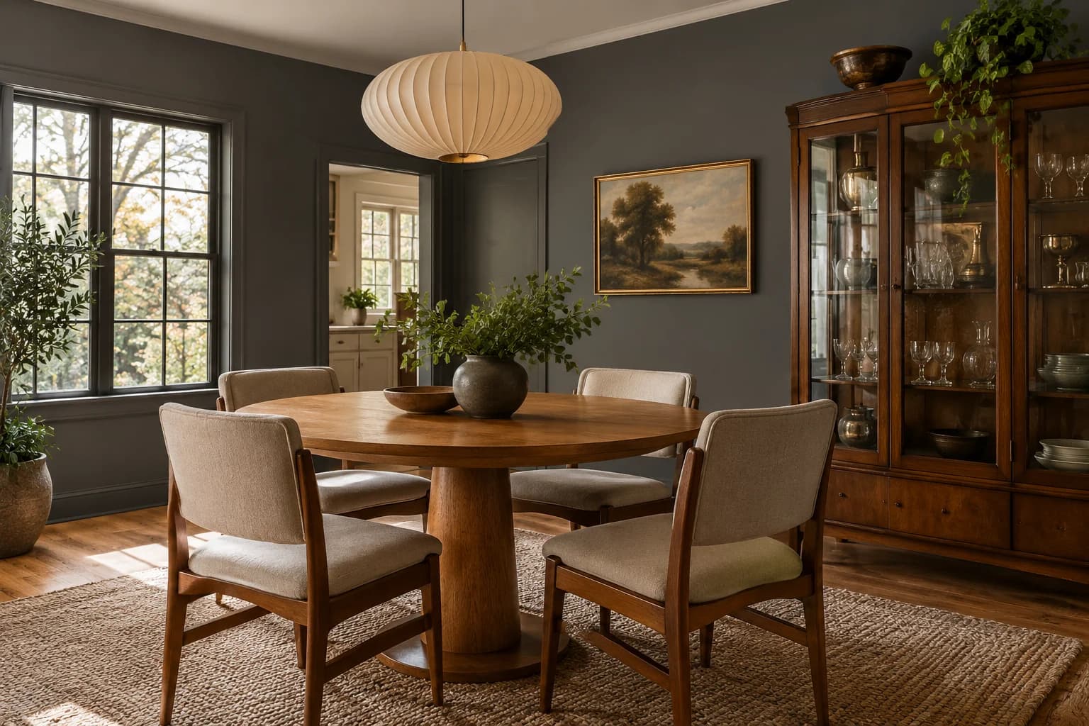 Dining room featuring Peppercorn paint