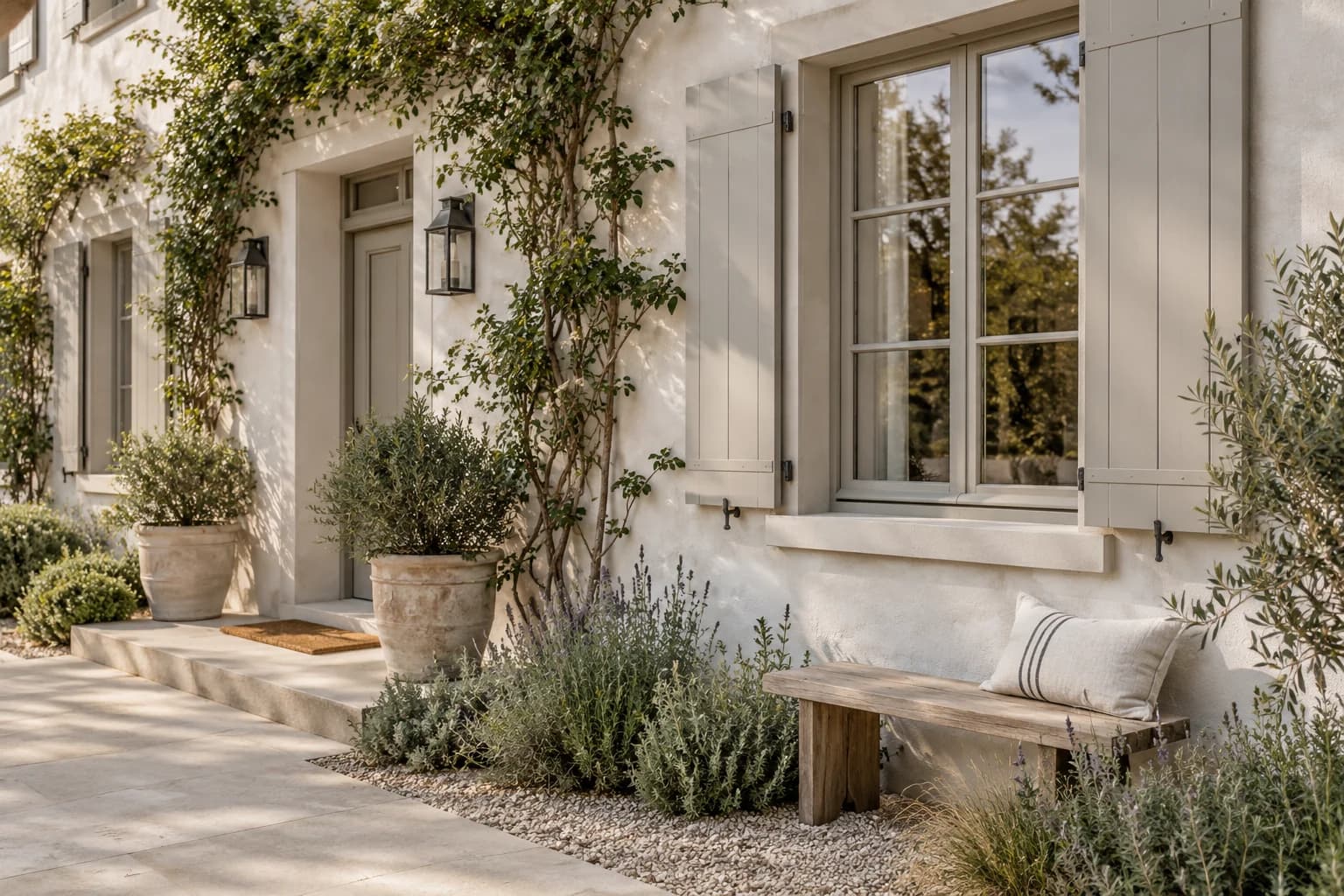 Shutters & trim featuring Repose Gray paint