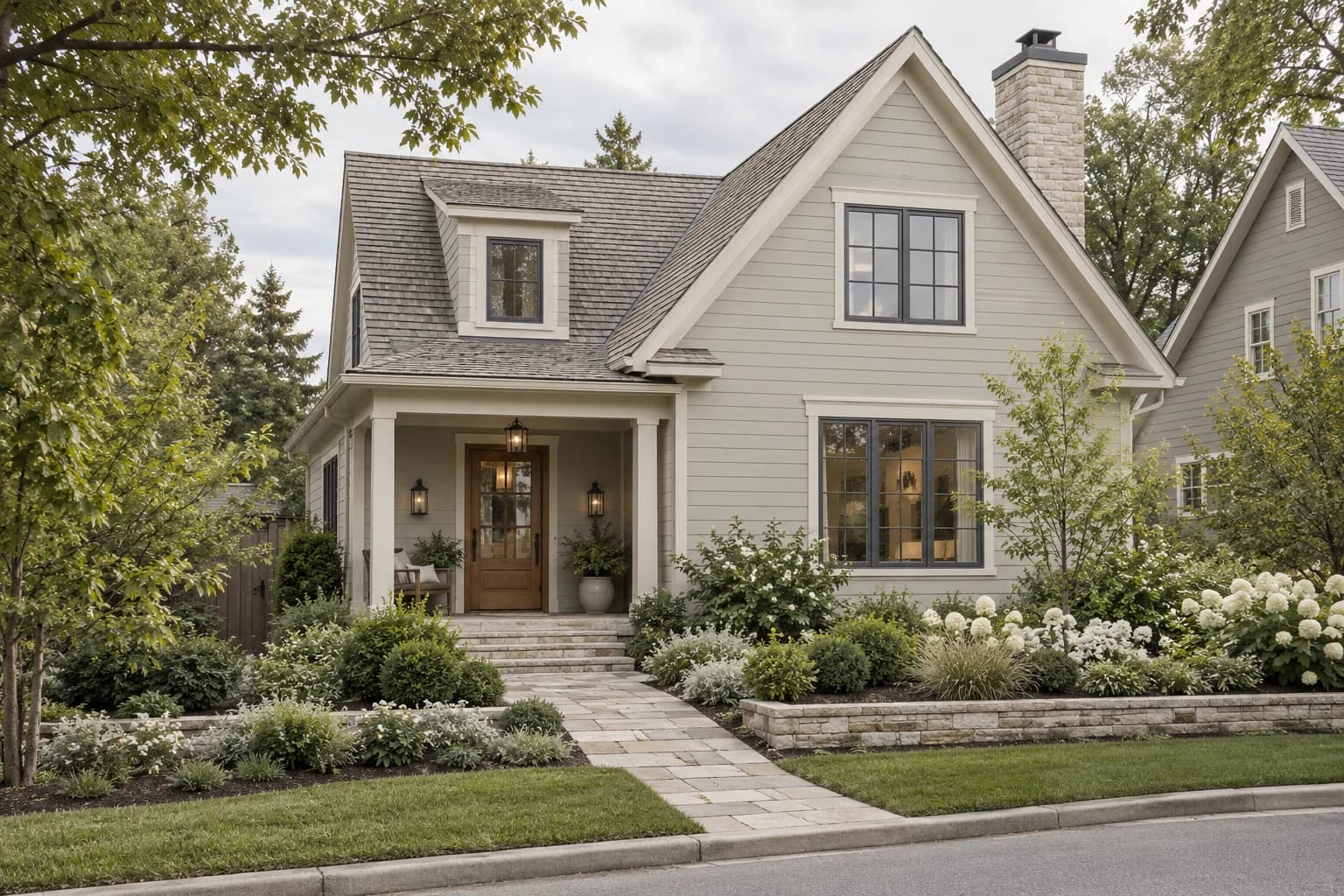 Siding featuring Repose Gray paint