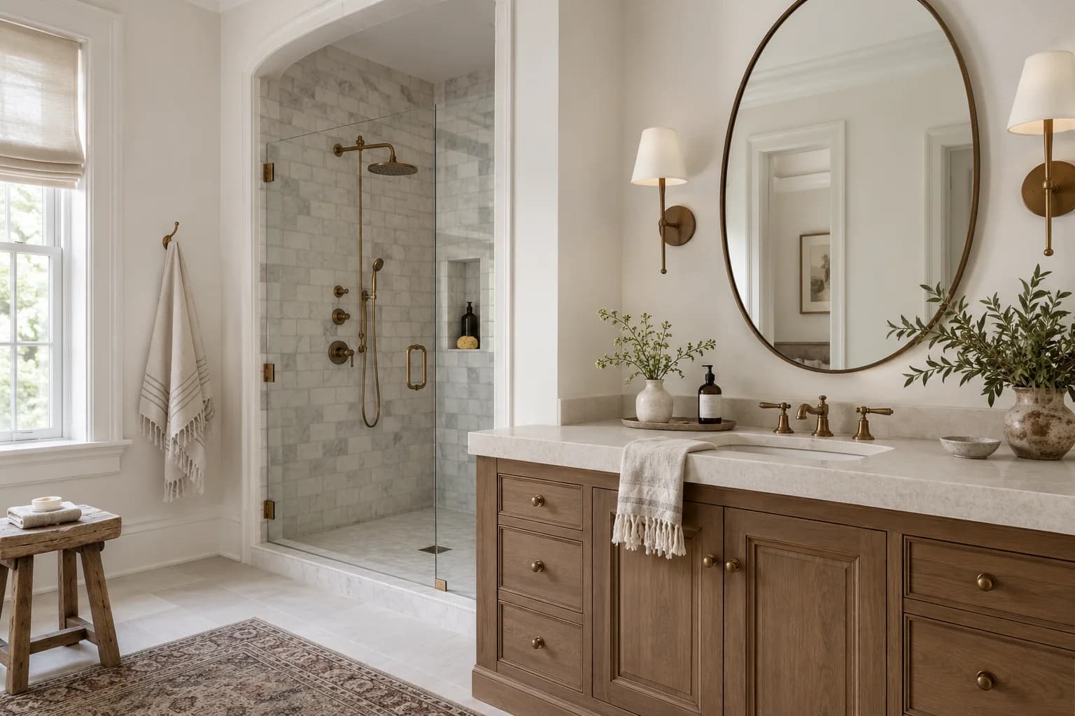Bathroom featuring Snowbound paint