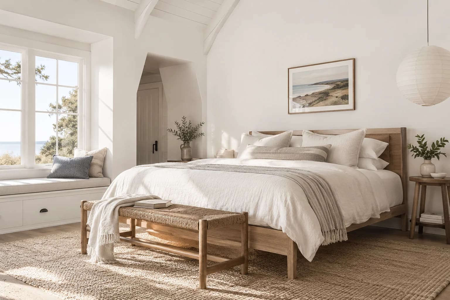 Bedroom featuring Snowbound paint